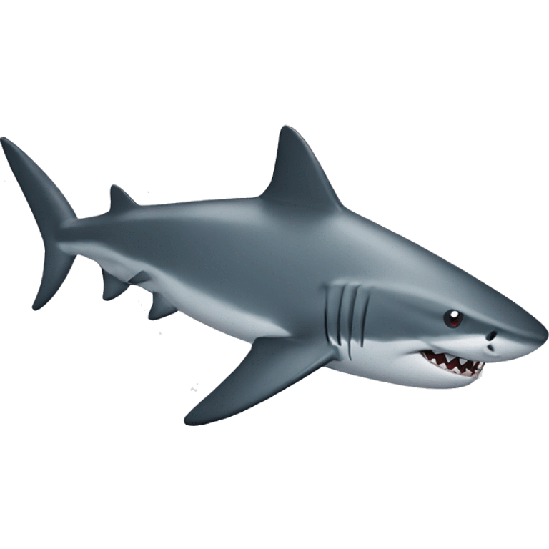 shark with top emoji