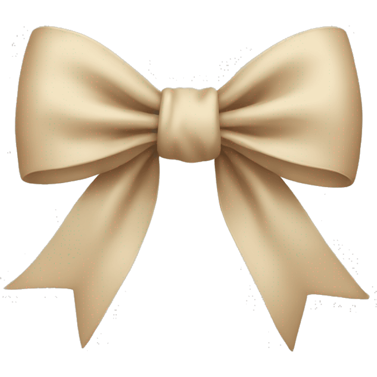 Beige bow emoji