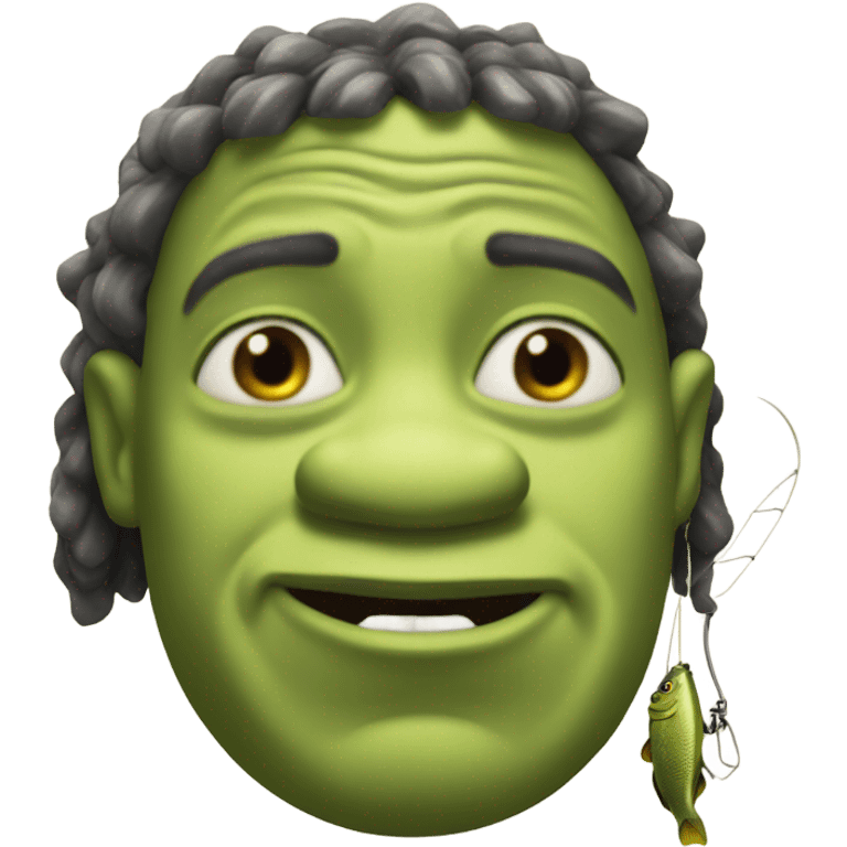 Fishing Shrek emoji