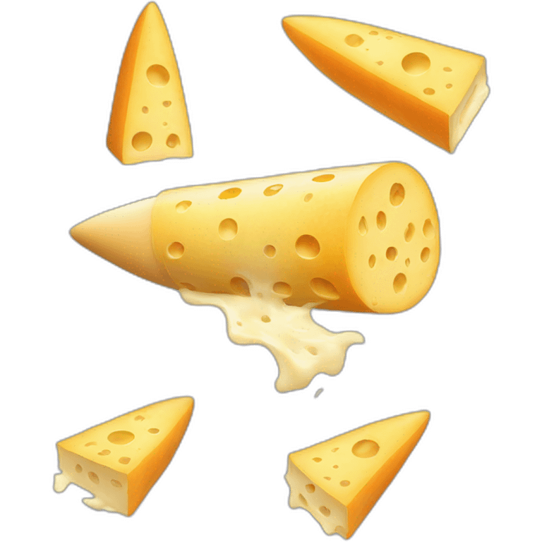 rocket made of cheese emoji