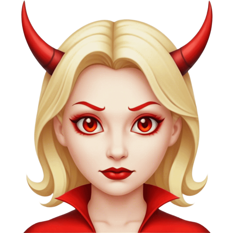 Blonde Lady devil  emoji