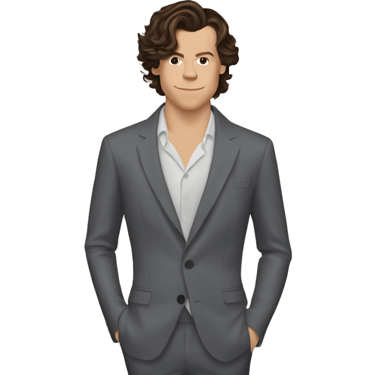 Harry Styles wearing a dress emoji