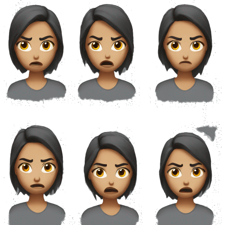 Angry girlfriend emoji