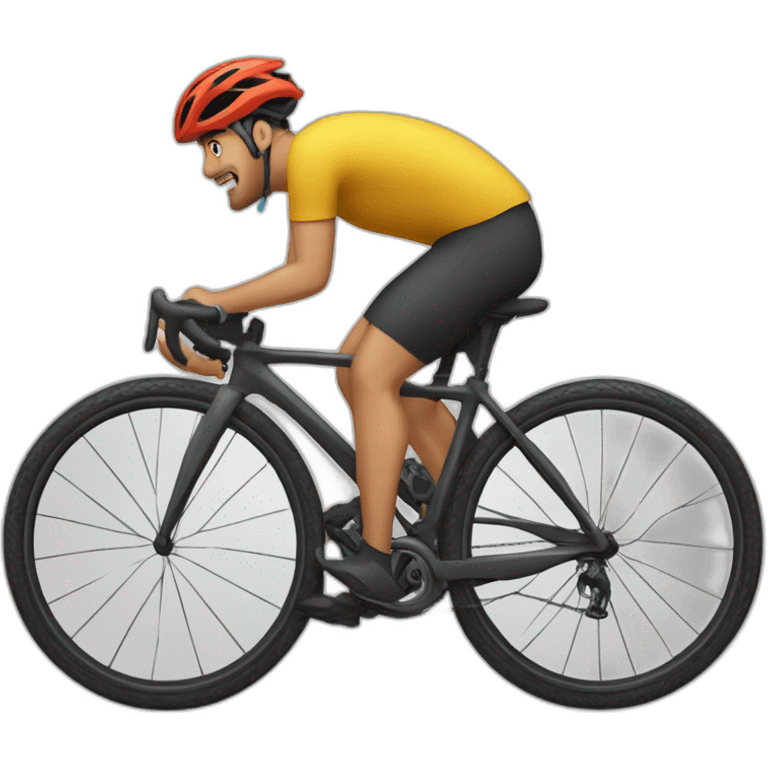 hombre bici montaña emoji