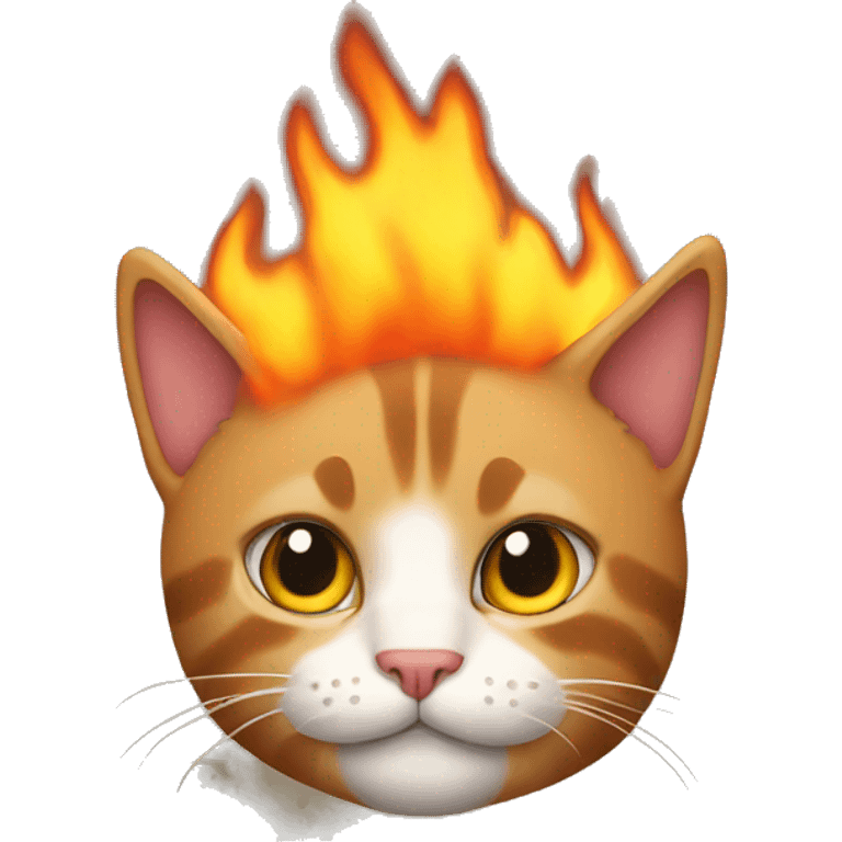 cat fire emoji