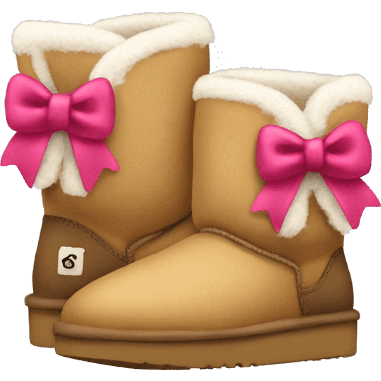 Uggs with bows  emoji