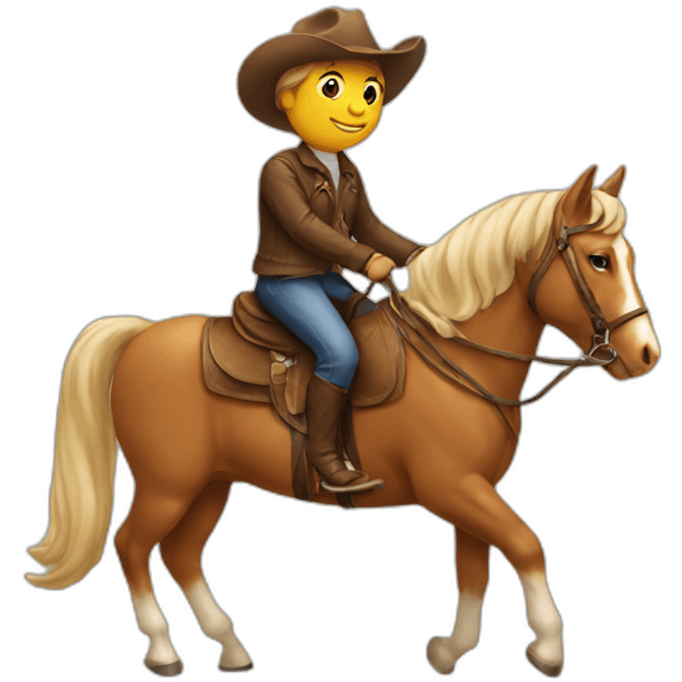 cat riding a horse emoji