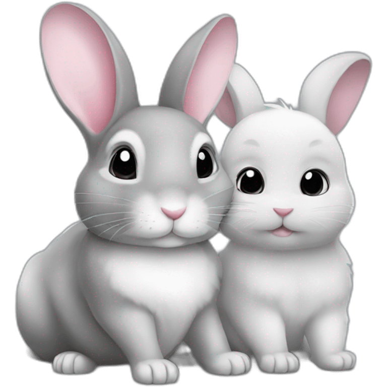 bunny and chinchilla emoji