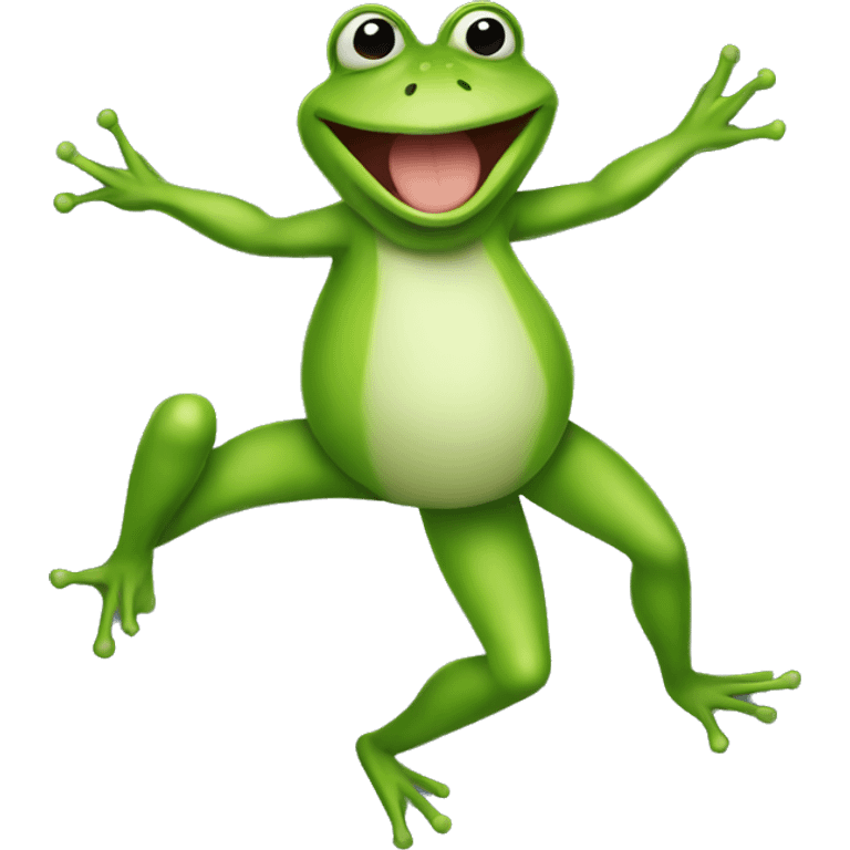 Dancing frog emoji