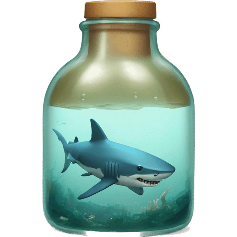 shark in bottle emoji