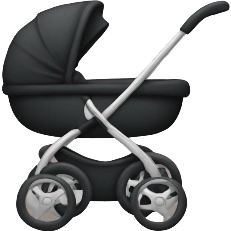 Black stroller  emoji