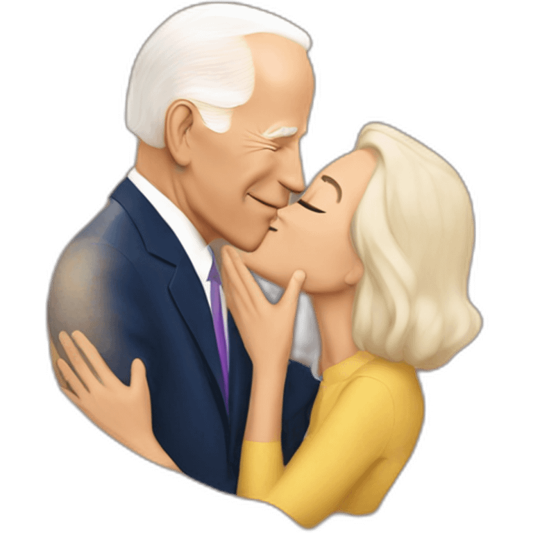 BIDEN KISSES emoji