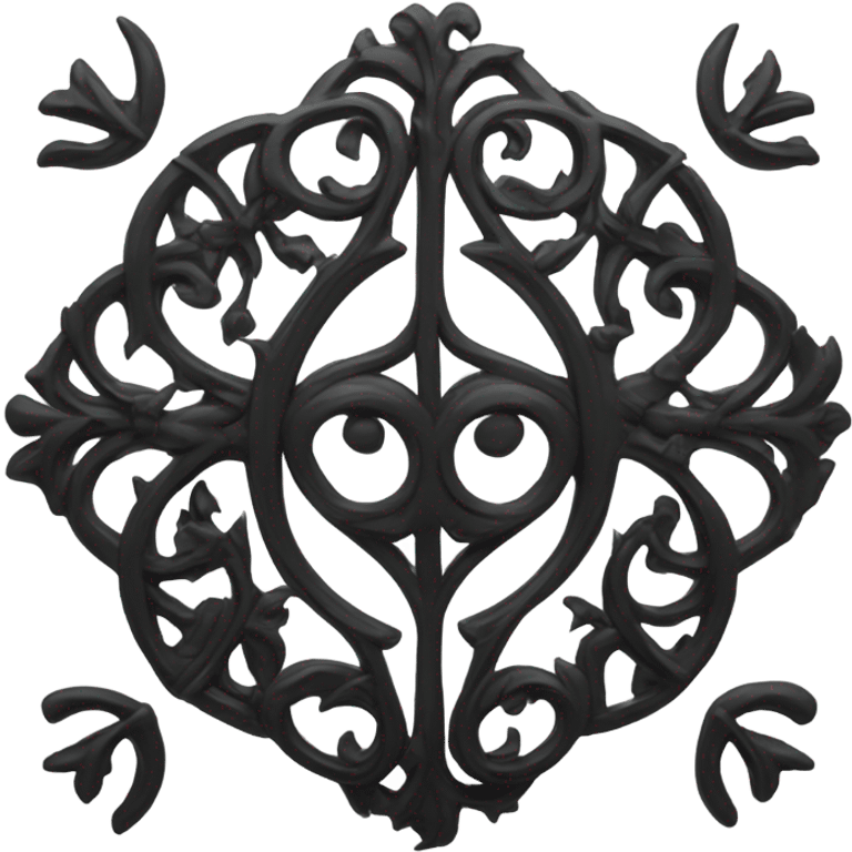 Gothic symbol black emoji