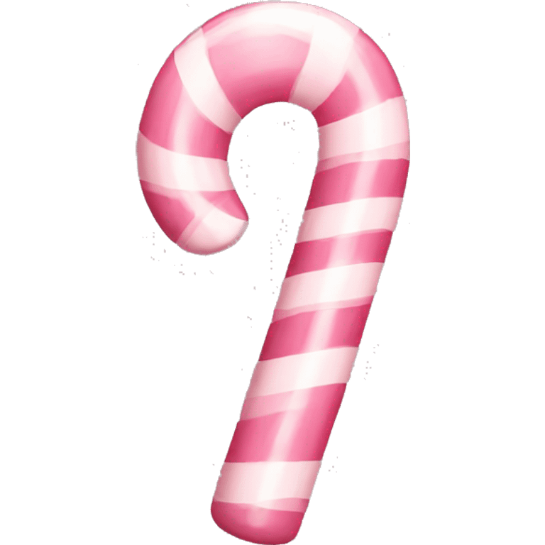 Light pink candy cane emoji