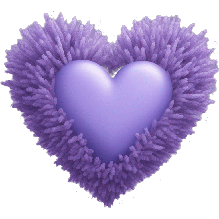 ￼lavender coloured heart emoji