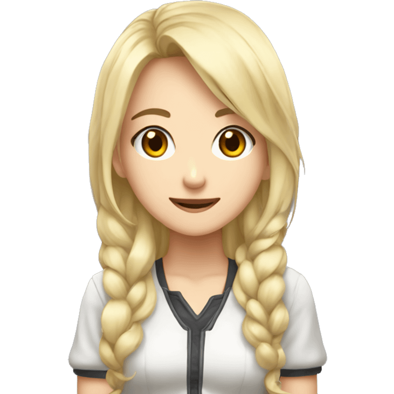 creame una chica anime gamer emoji