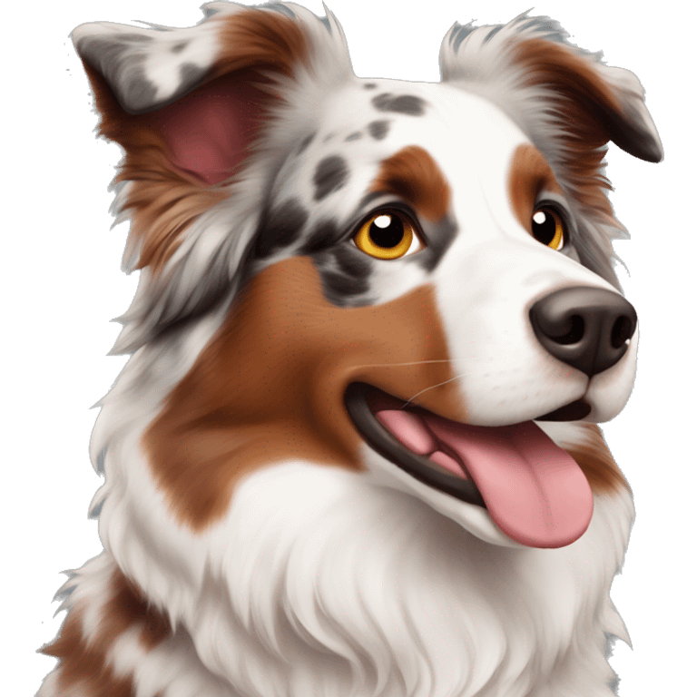 Red Merle Australian shepherd emoji