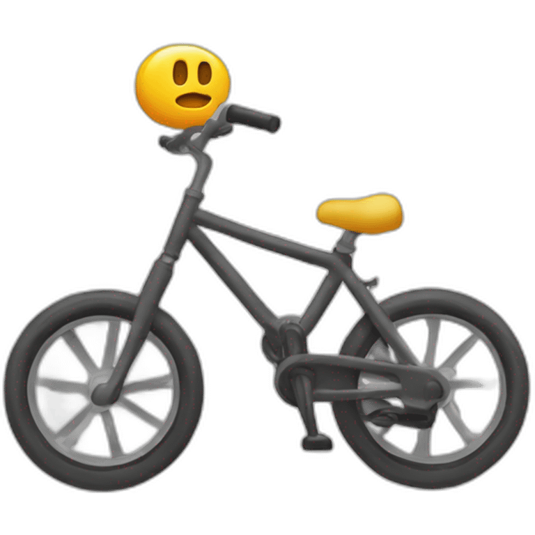 mono montando una bicileta emoji