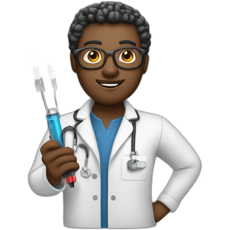 black computer scientist with screwdrivers emoji