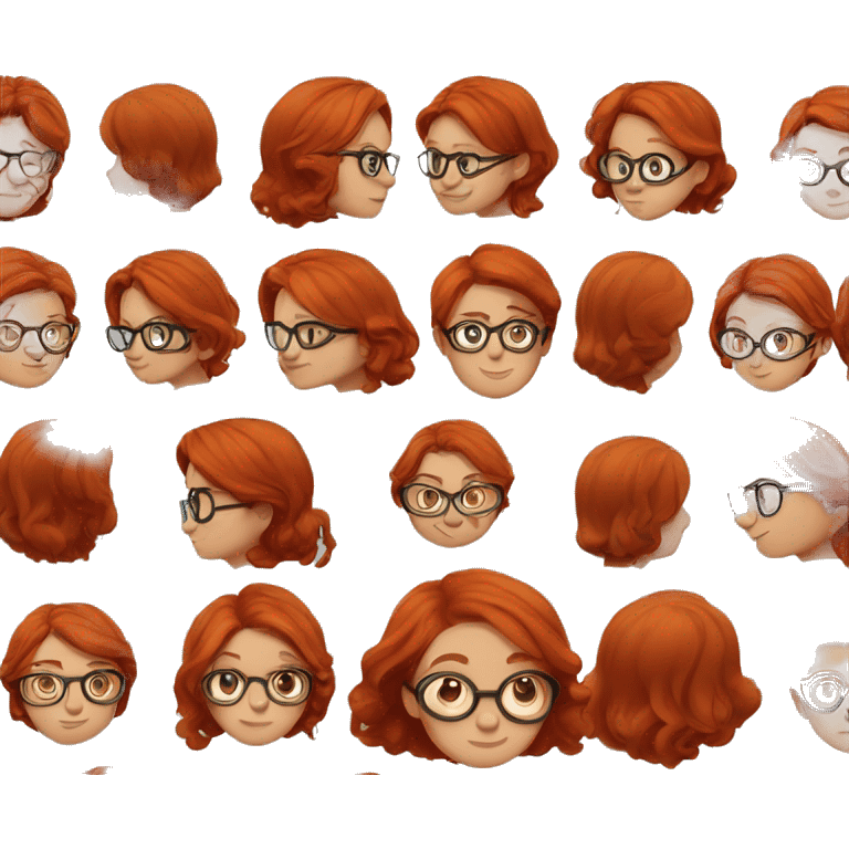 red-haired girl with glasses in Gryffindor uniform emoji