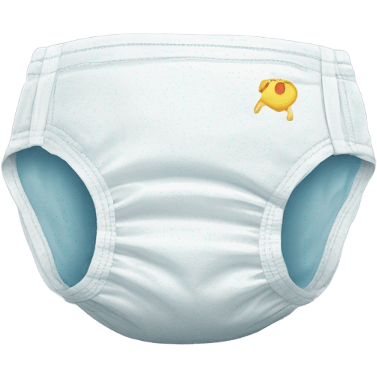 Plastic backed diaper puffy emoji