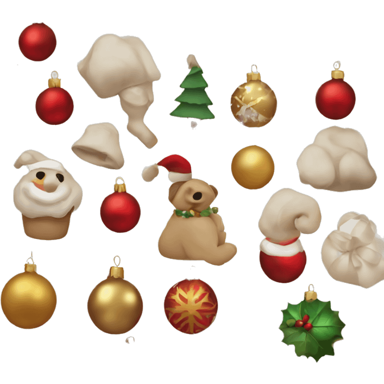 neutral christmas elements emoji