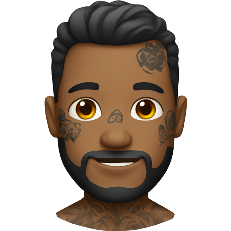 Guy with tattoos emoji