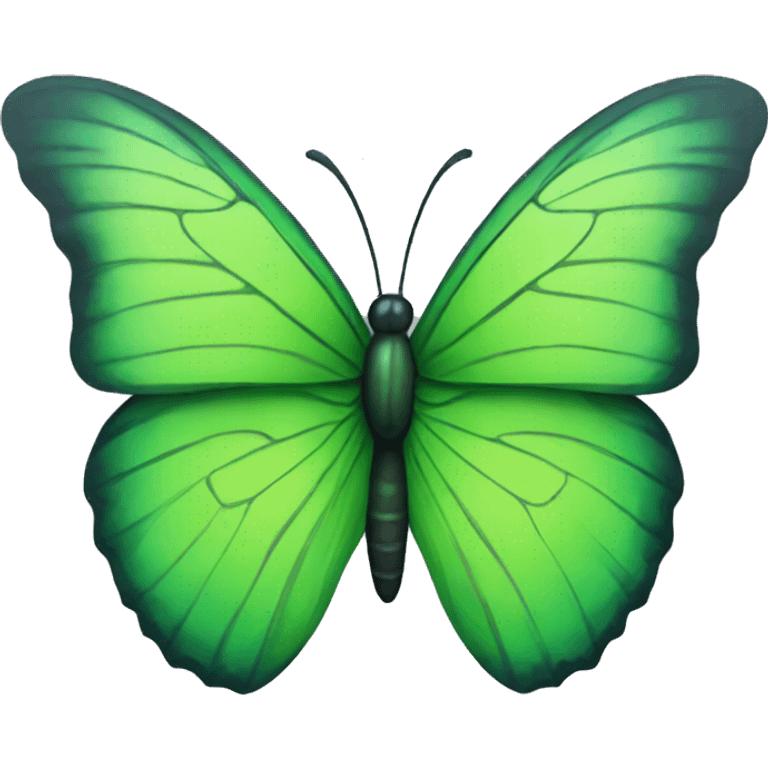 Green butterfly emoji