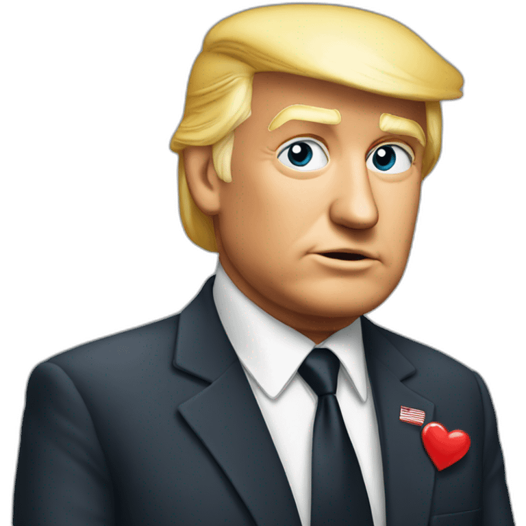 trump in love emoji