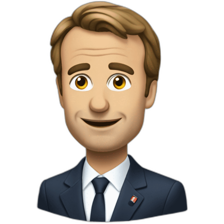 Macron qui panique emoji