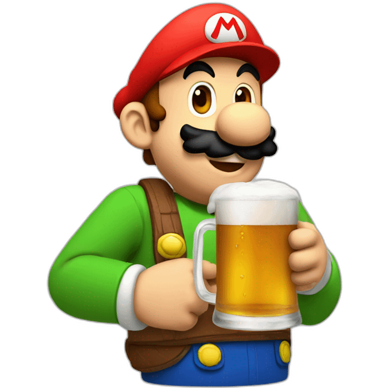 mario drinking an ipa emoji