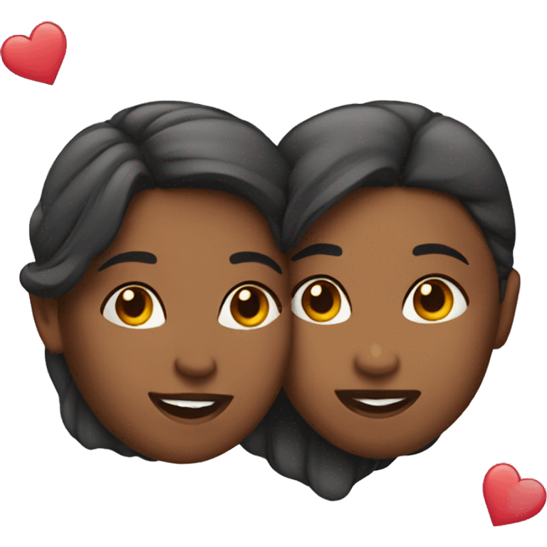 Lesbians being romantic  emoji