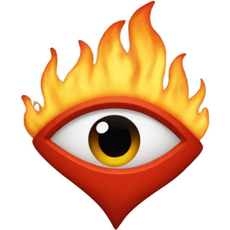 Fire eye emoji love emoji