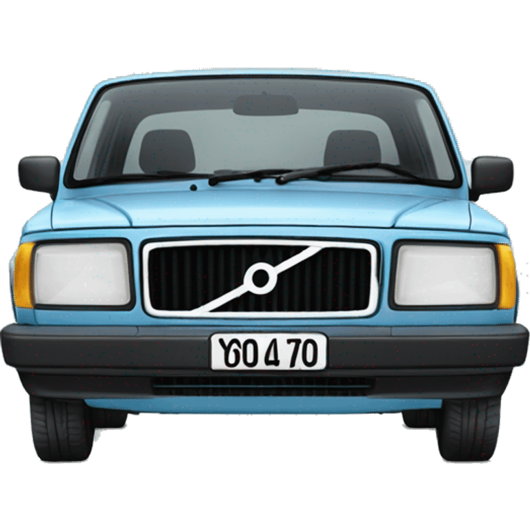 volvo 240 with the text "10/10" over it emoji