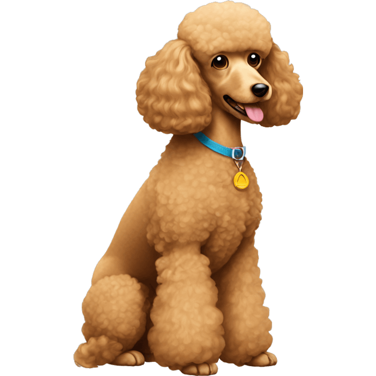 Tan poodle profile emoji