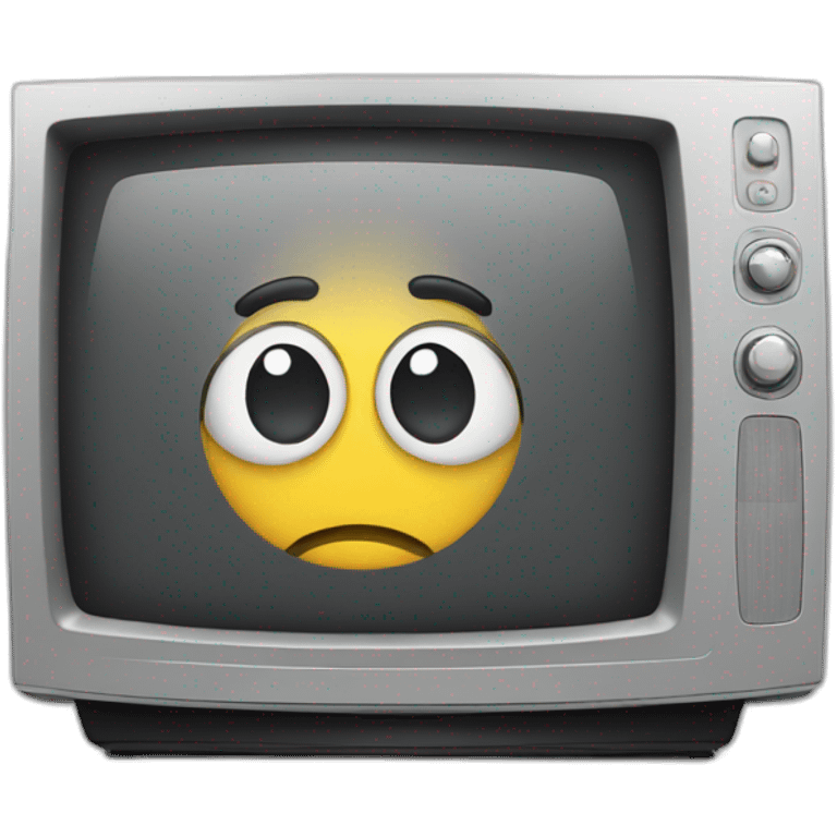 modern flat TV emoji