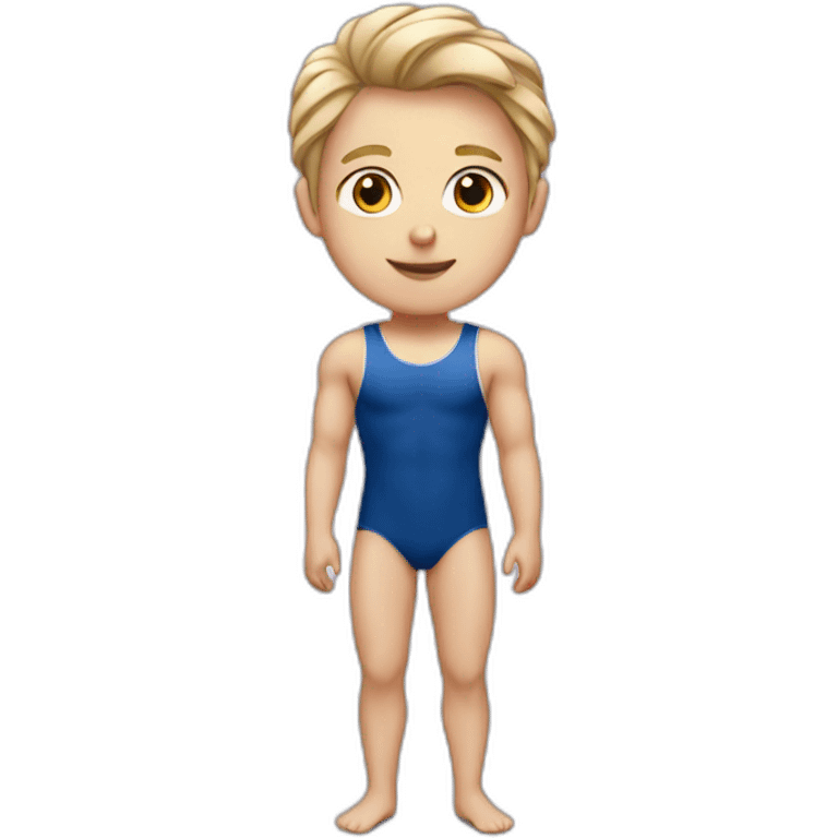 white boy in gym leotard emoji