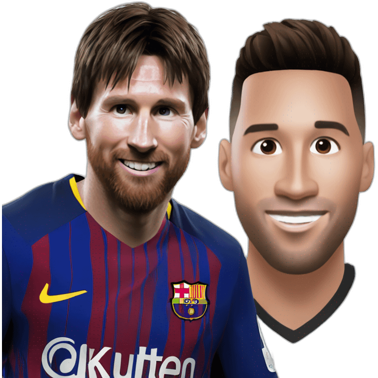 Messi qui tacle Ronaldo emoji