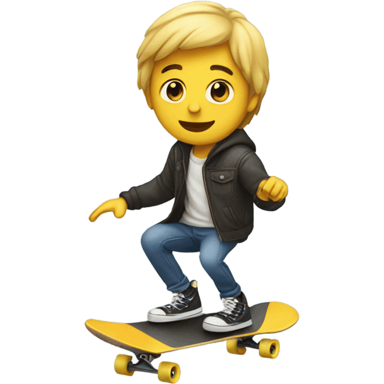 Skateboard with person emoji