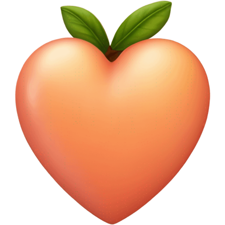 peach heart emoji