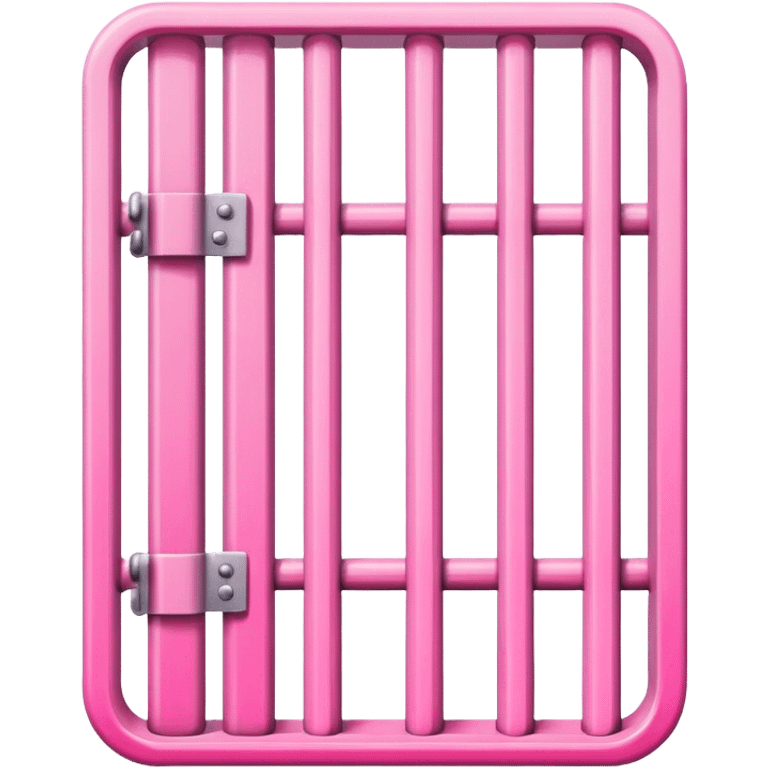 Prison bars in pink emoji