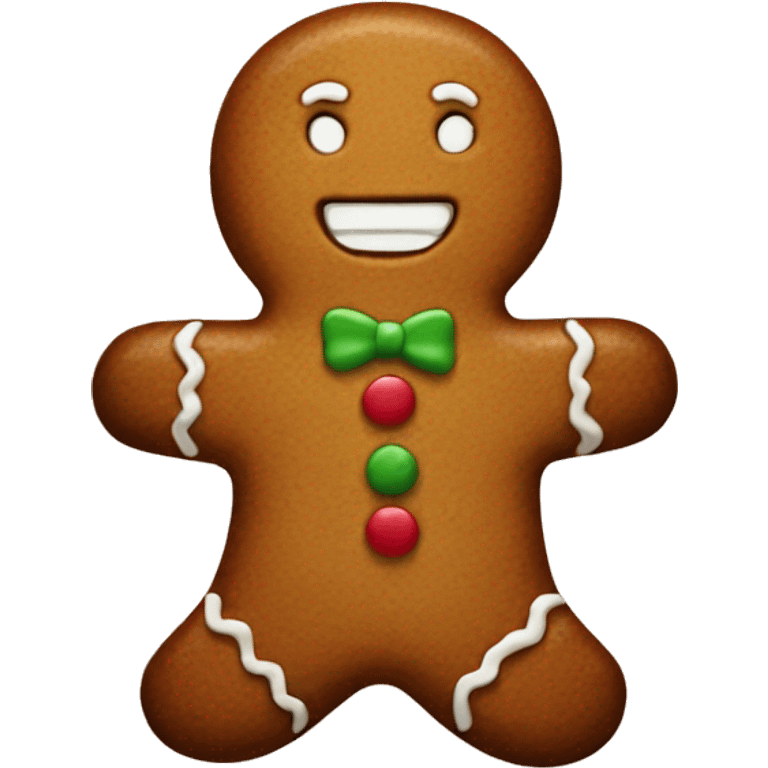 Gingerbread man emoji