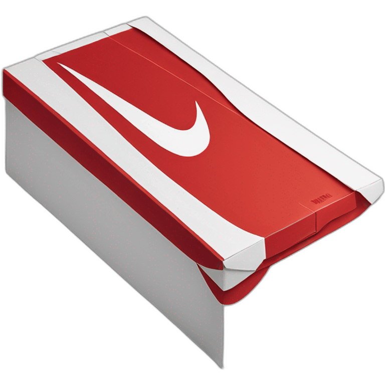 Red nike shoe box emoji