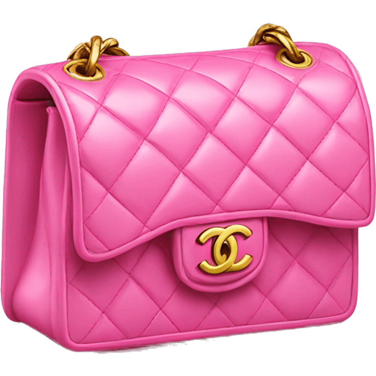 Chanel bag pink emoji