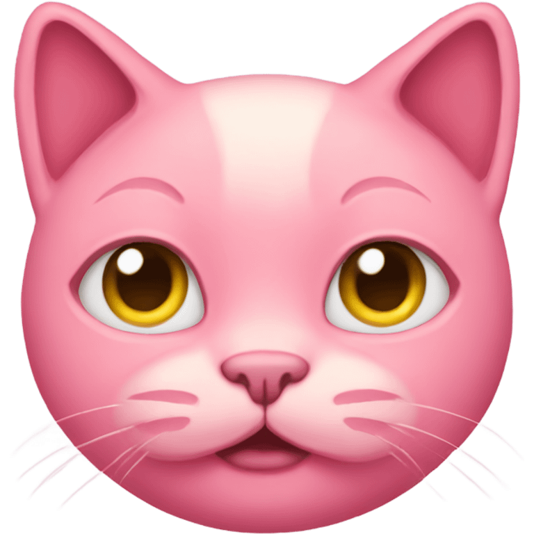 a pink cat emoji