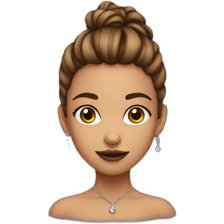 fille avec des piercing emoji