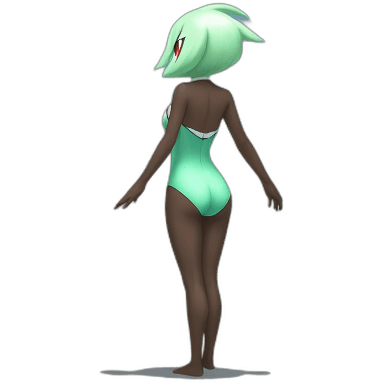 gardevoir pokemon full body pawg small swimsuit back emoji