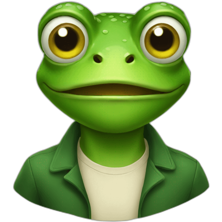 Frog man emoji