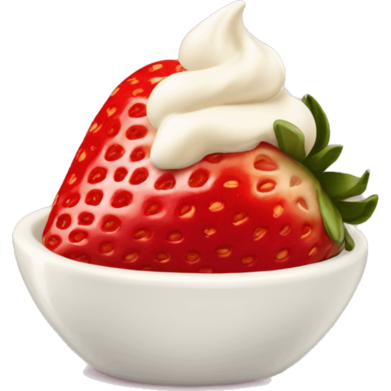 Fresas con Crema emoji