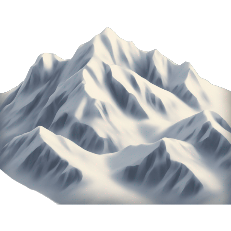 mountains covered in snow emoji